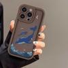 Sky Blue Whale is suitable for iphone16pro mobile phone case Apple 15 anti-drop 14 European and American 13promax new 12x