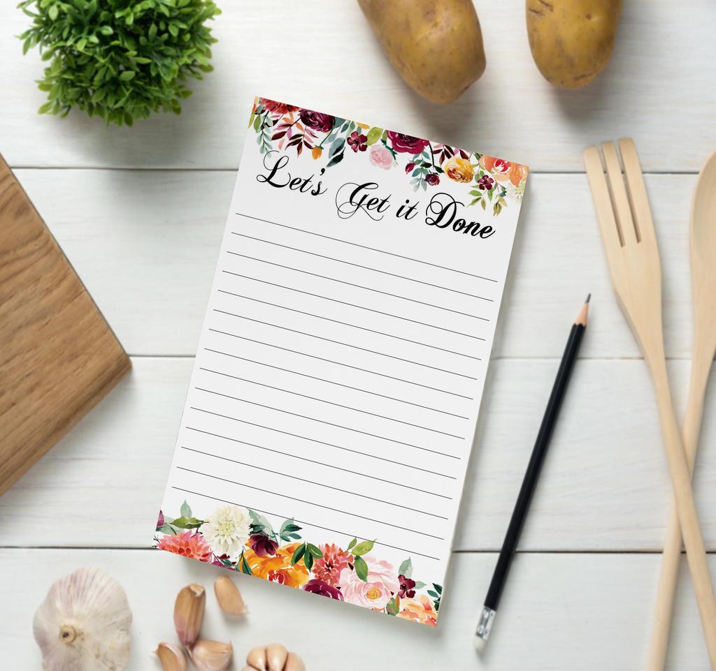 Inkdotpot Daily Planner List Pad Notepads Memo Pad, Undated To-Do List Tear Off Pad - 4.5 X 7.5 Inches (50 Sheets) Organizer