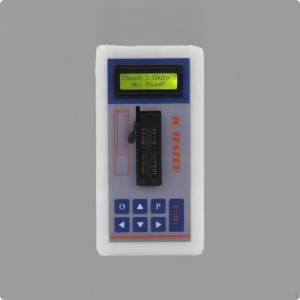 Integrated Circuit IC Tester Screen Display Handheld Control Buttons