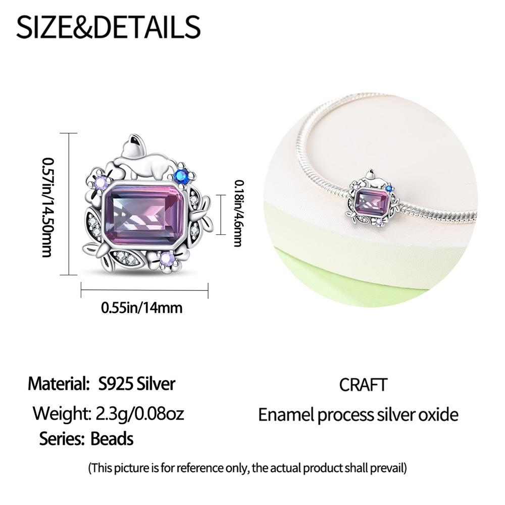 Charms Original Copper Cat'S Garden Beaded Plants Beads Fit Bracelet Diy Fine Gift Women Delicate Jewelry Accessory