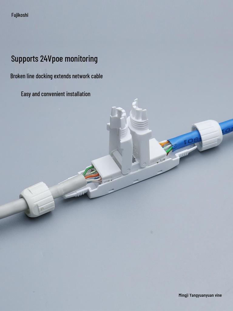 Cat5e/Cat6 Tool-Free Gigabit RJ45 Network Extender Adapter