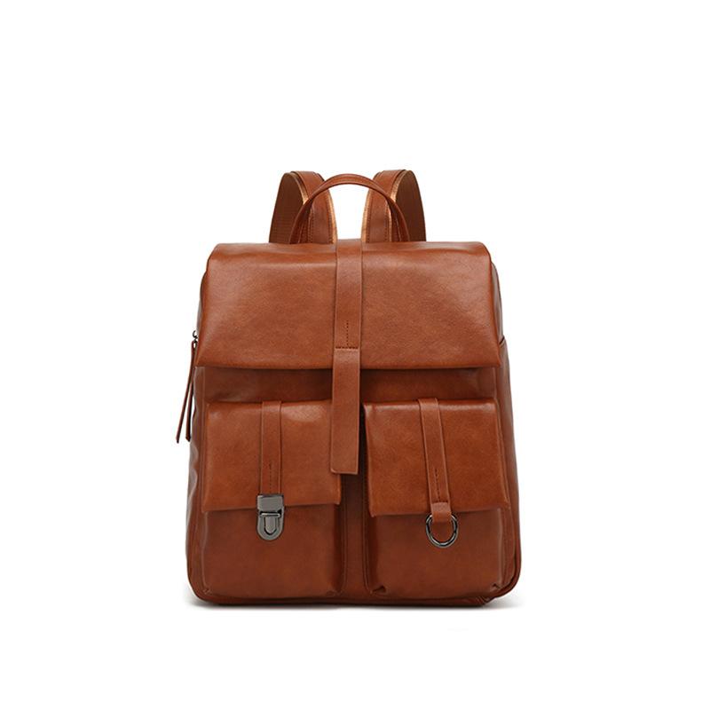 Retro backpack women s new fashion large capacity multi-functional women s backpack travel backpack bag