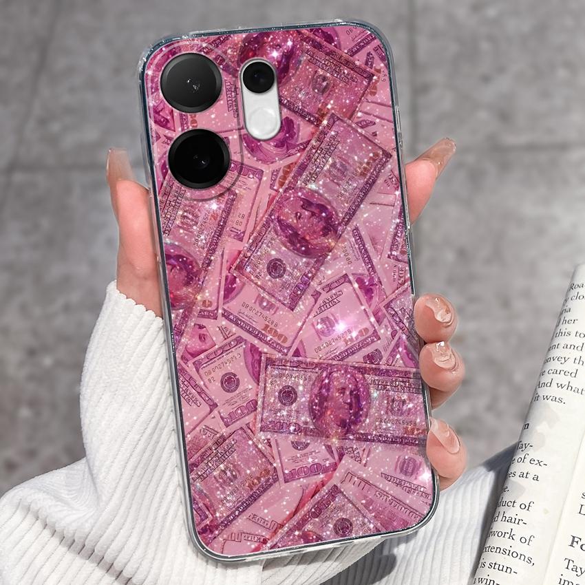 For Vivo V60 V50 V40 Lite V40e V30e V20 Pro SE Phone Case Beautiful Mountain Range Patterns Transparent TPU Anti Slip Soft Back Covers For Vivo Casing