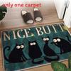 Modern Wood Grain Pebble Door Mat With Polyester Fabric For Home Entrance And Bathroom Use