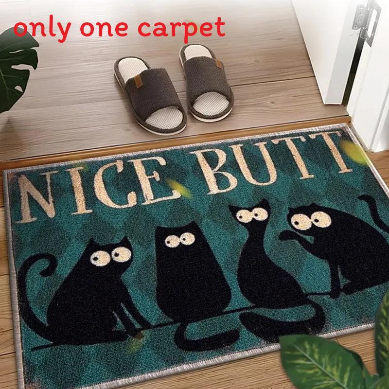 Modern Wood Grain Pebble Door Mat With Polyester Fabric For Home Entrance And Bathroom Use