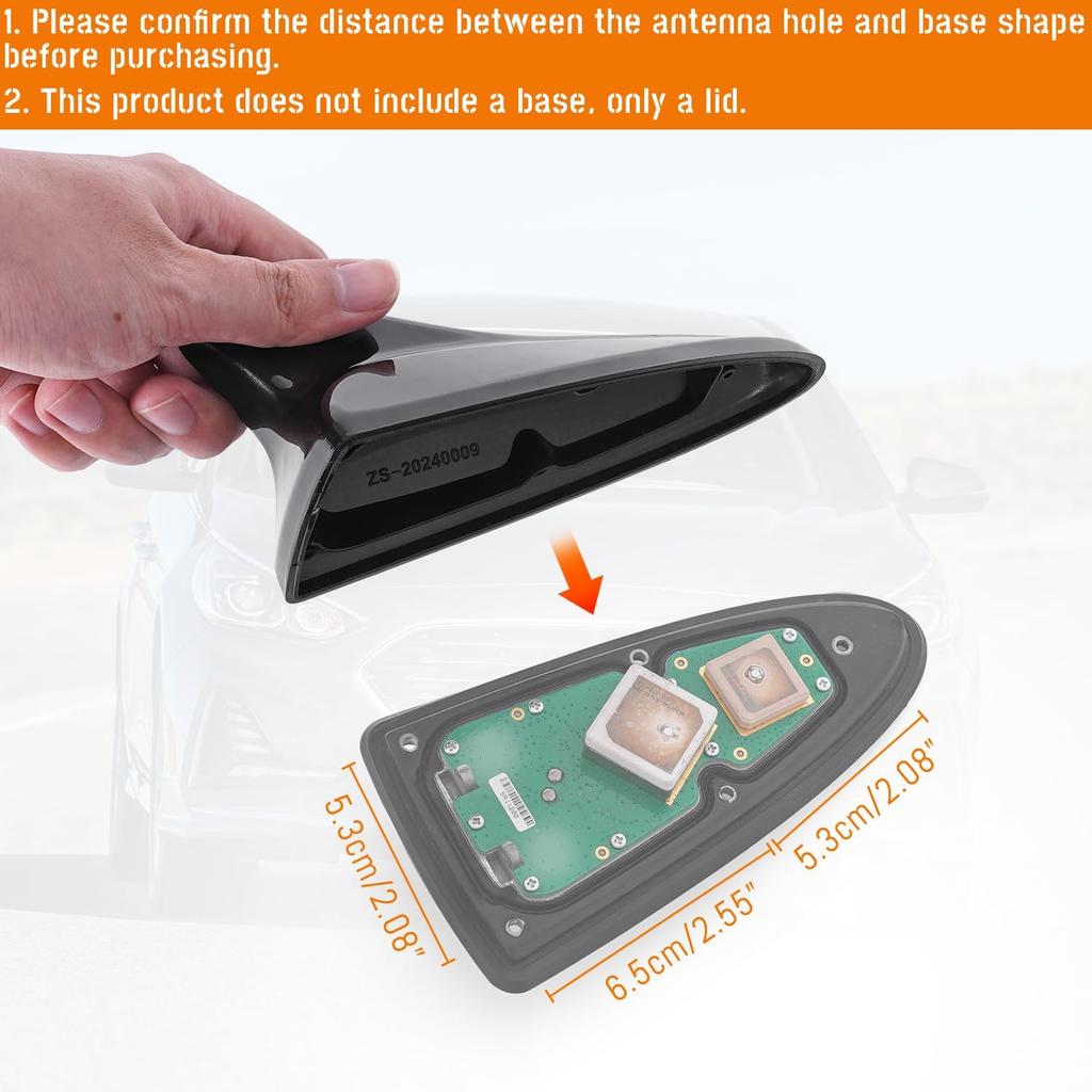 Shark Fin Antenna Cover,Car Roof Antenna Caps Compatible with Hyundai Sonata LF 4Doors Sedan 2014-2019,for Elantra 2011-2016;for Kia Optima