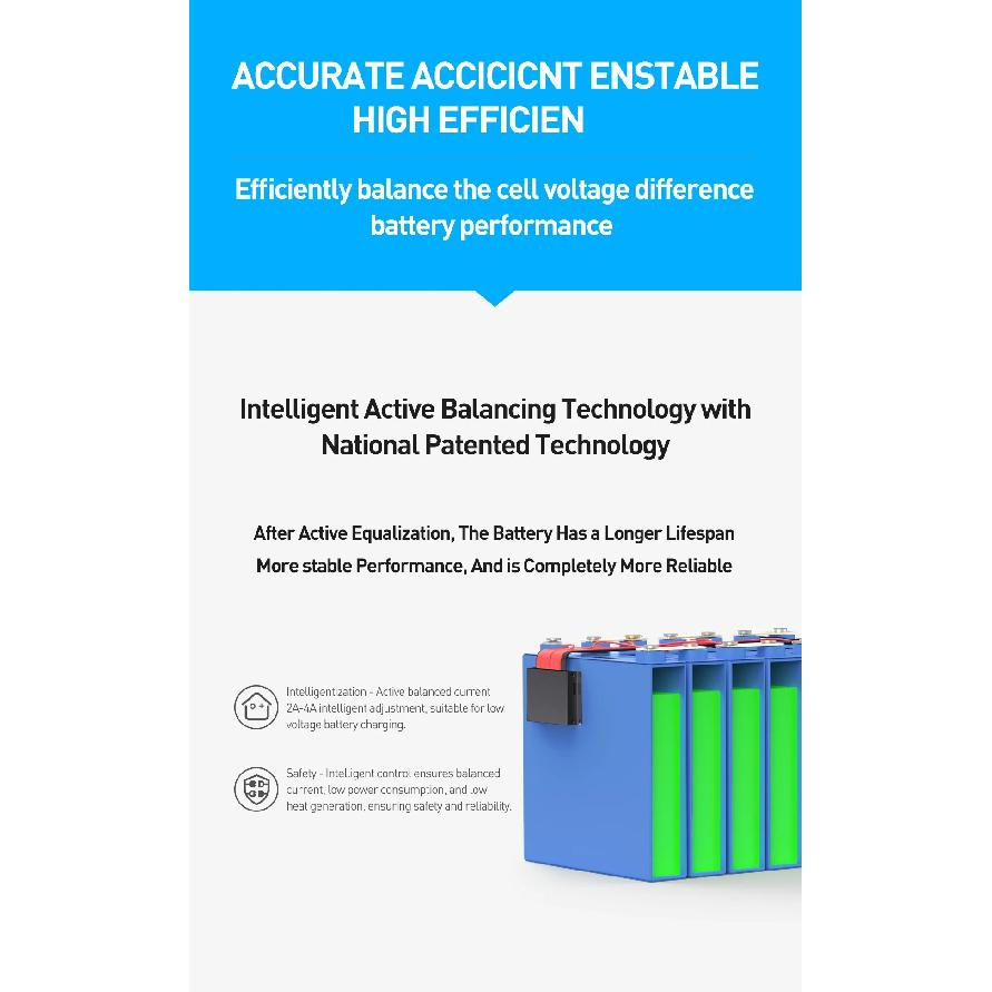 JIKONG JK-B2A16S Smart Active Balancer 2A 8S 16S Cells Bluetooth APP Li-ion LiFePO4 LTO Batteries