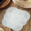 500pcs Round Disposable Steamer Paper Liners Non-Stick for Dumplings Bread Buns and Other Steamed Food Cooking