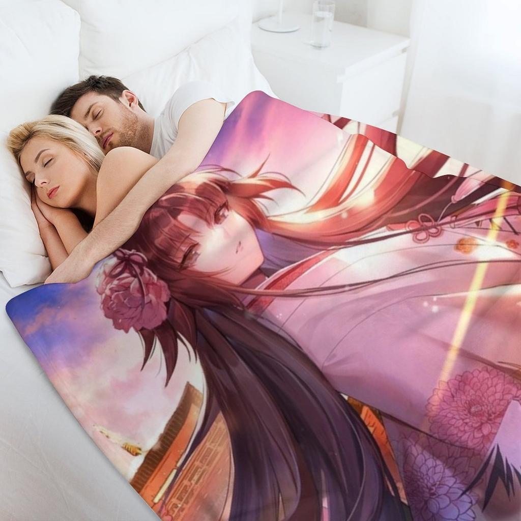 Ryougi Shiki Throw Blanket Luxury Brand Bed Plaid Cute Plaid Wednesday Blankets