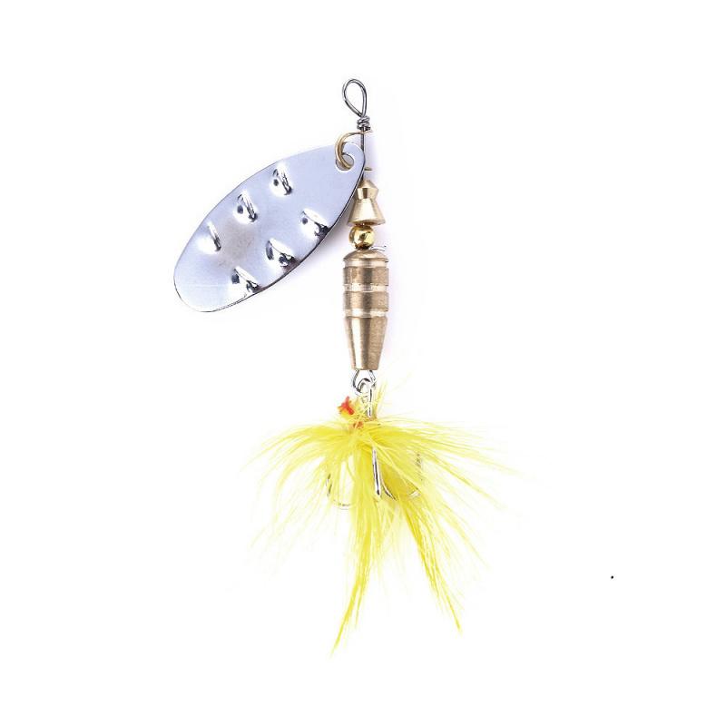 4GLightweight8CMMetal Sequin Feather Fish Hook10Packaged Lure Fishing Bait Fishing Gear Supplies