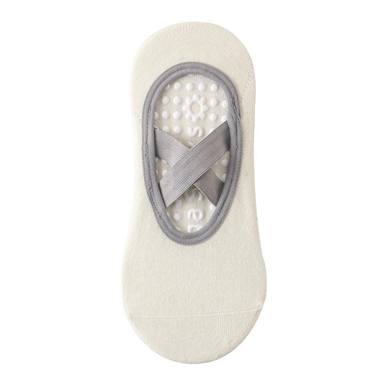 Women's Non-Slip Silicone Yoga & Pilates Socks - Breathable, Sweat-Absorbent, Backless Design