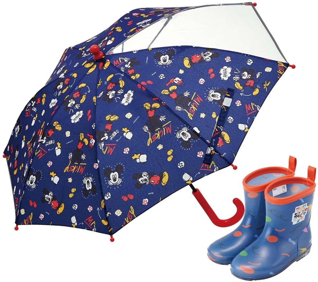 Skater Children's Rain Boots, Disney Mickey Mouse Design with Reflective Tape, 16cm, RIBT16-A