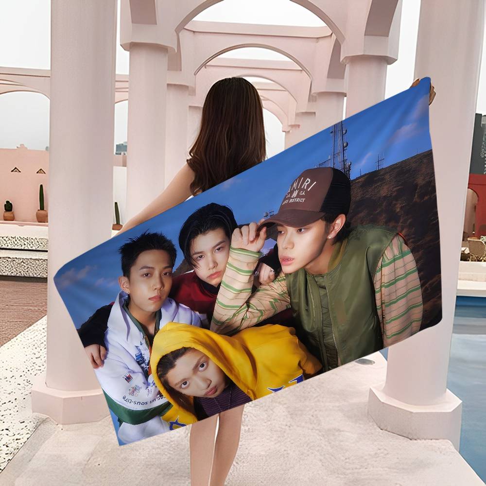 Lngshot Hip-Hop Group Beach Towel Colorful Bath Towels For Girl Microfiber Quick Dry Custom Sand Free Beach Yoga Spa Gym Pool