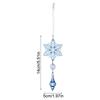 Snowflake Christmas Ornaments Acrylic Clear Pendant Festival Clear Snowflake Ornaments Hangable Decor Pendants For New Year Wall