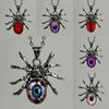 Foreign Trade Gothic Halloween Spider Pendant Necklace