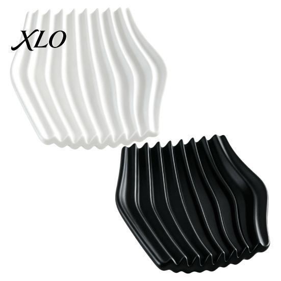 Small Countertop Soap Stand 3D Printed Dish, Minimalist Wave Design Bathroom Holder, Waterproof Container Shower Tray for Bathroom, Kitchen