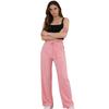 Wide-leg Women's Summer High-waisted Slimming Straight-leg Casual Pants, Loose-fitting and Slimming, Drawstring Floor-length Pants