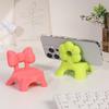 1Pc Dopamine Color Creative Stool Phone Stand, Desktop Office Desk Fun Decor, Tablet Support Holder, Photo Frame Stand