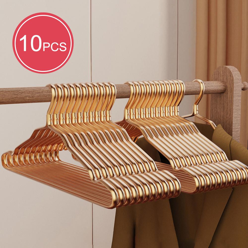 10203040100 шт вешалка из алюминиевого сплава с противоскользящим покрытием и углом наклона для домашнего хозяйства не оставляющая следов для одежды 14994₽
