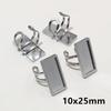5pcs/Lot Square Rectangle Stainless Steel Thick Adjustable Ring Settings Blank Base Cabochon DIY Findings