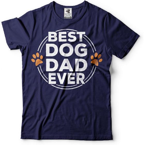 Silk Road Tees Mens Best Dog Dad Ever T-Shirt Dog Dad Shirt Father's Day Dog Dad Shirt Dog Owner Gift Tee