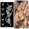 Ethnic Style Flower Tattoo Stickers Personalized Arm Foot Tattoos India Temporary Tattoo  Gifts