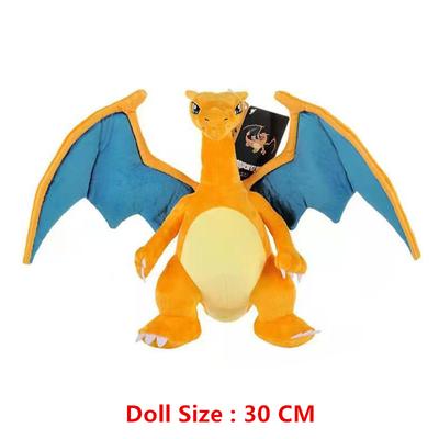 Pokémon Fire-breathing Dragon Children's Plush Toy Doll Jumping Dragon Doll Pillow Doll