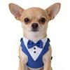 Dog Tuxedo for Wedding Outfit, Dog Suit and Tie Costumes for Birthday, Cosplay, Christmas Party, Pet Formal Wear with Bowtie