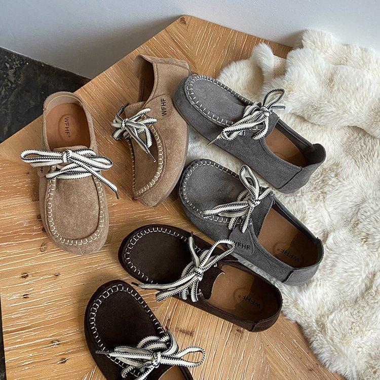 Soft leather version~ retro all-inclusive Boken shoes women's summer 2025 new soft-soled ugly cute casual loafers single shoes