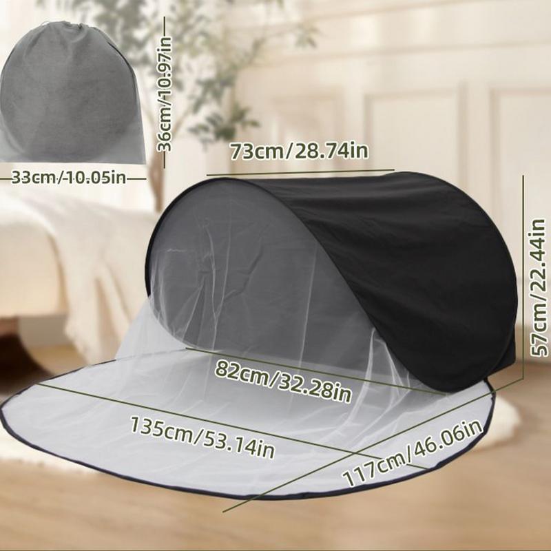 Tenda da Sopra per Dormire Tenda da Testa Oscurante Portatile Cappuccio Pieghevole Ausilio per il Riposo Scudo Luminoso per la Notte per Viaggi diurni