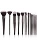 Schwarzes Make-up-Pinsel-Set Professionell Superweiche Detailbürste Rougepinsel Foundation Concealer Lidschattenpinsel Damen Schönheitswerkzeug