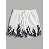 Ink Wash 3D Gradient Print Men's Shorts Summer Hawaiian Beach Casual Loose Sports Quick-Drying Swim Trunks