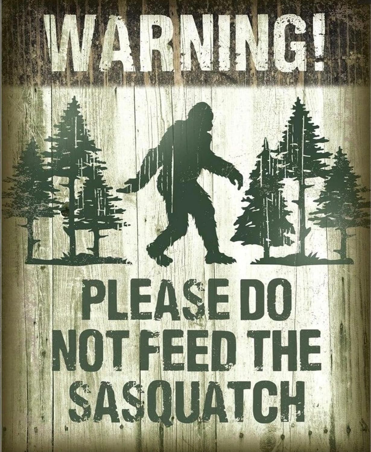 Please Do Not Feed The Sasquatchthis Design Is On A Tin Signfunny Family Cafe Bar People Cave Farm Wall Bathroom Decoration Me 20x30cm（7.8x11.8inch）
