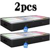 1pc Non-woven Underbed Quilt Storage Bag Large Capacity Foldable Clothing Sorting Bag Dustproof Storage Box Wardrobe Organizer