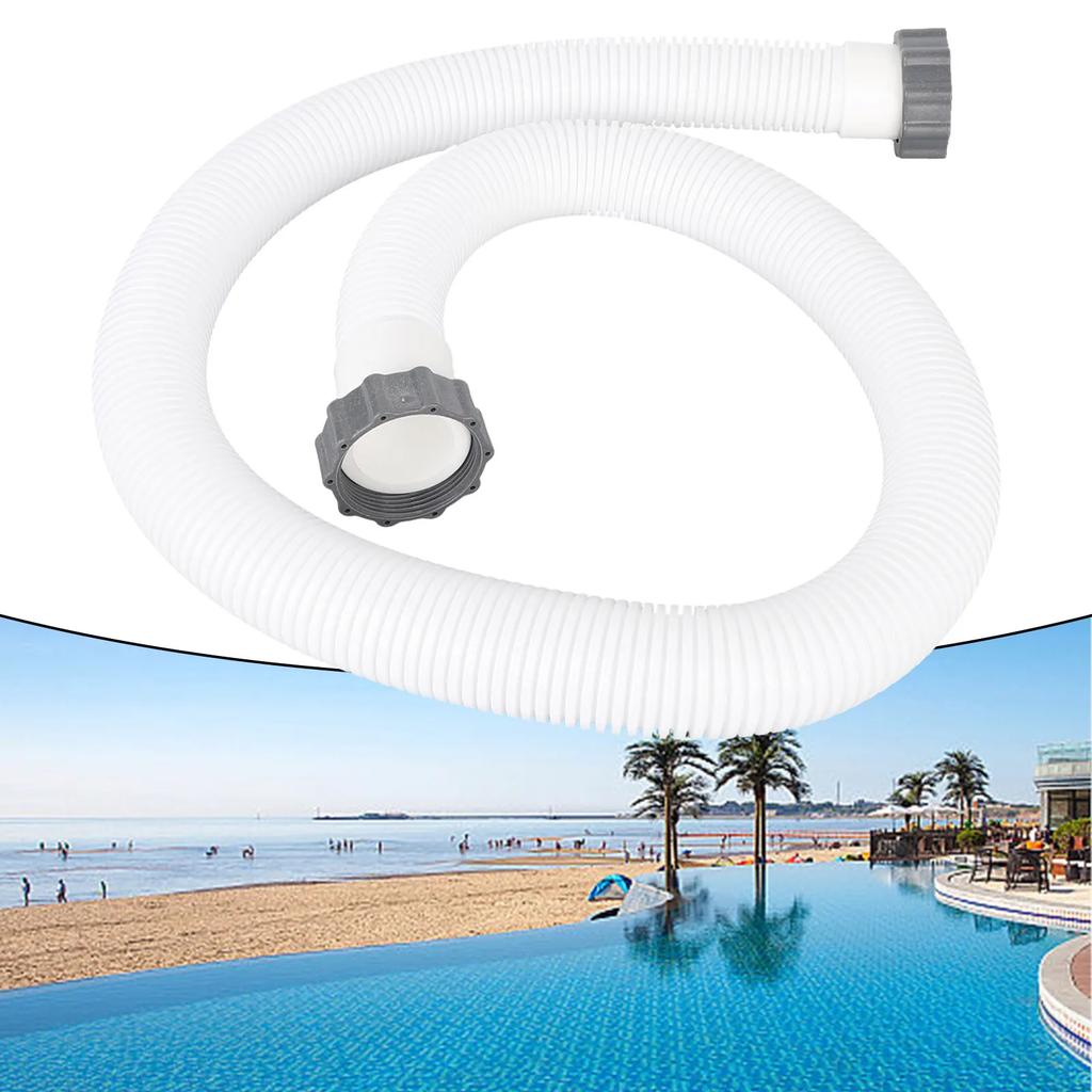 Für Intex 29060E 1,5 Zoll Pool Für Pumpen-Zubehörschlauch 59 Zoll Ersatz mit Muttersatz Kompatibel mit Filter Für Pumpen