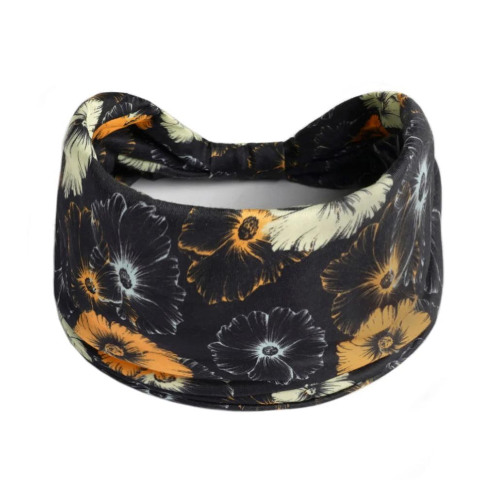 Boho Knot Turbans Yoga Elastic Head Wrap Women Headband Wide Hairbands Headwear Floral Bandanas Fashion Hair Band Accessories