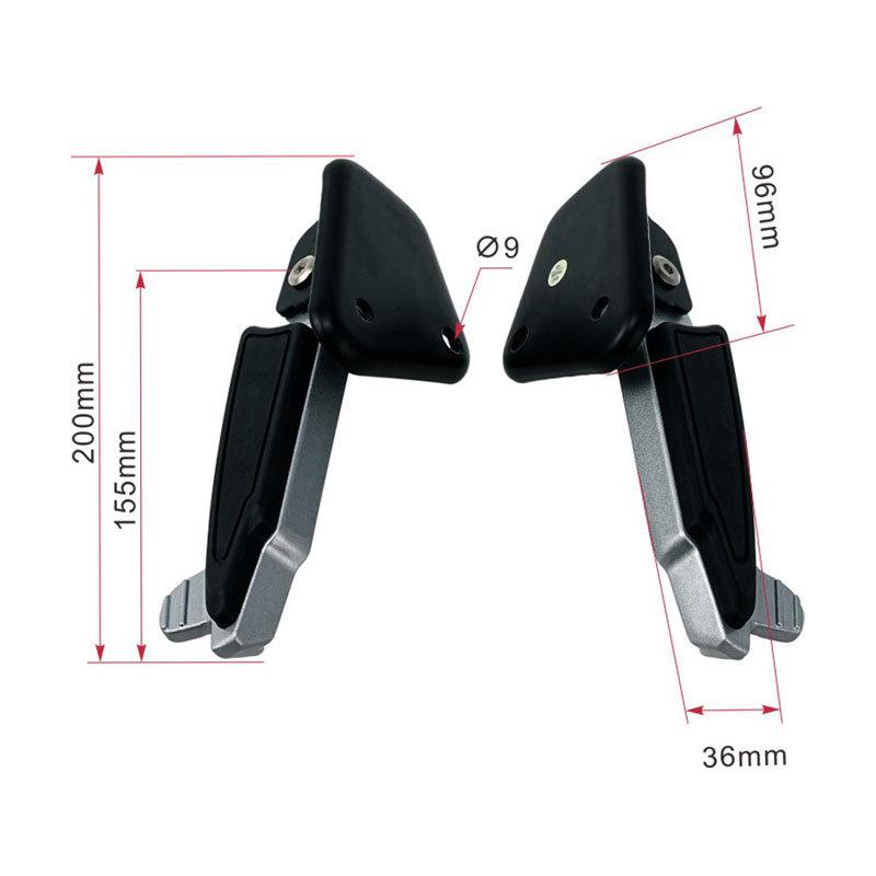 Folding Motorcycle Passenger Footpegs Accessories (Shanghai Footrests)