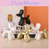 Escultura Moderna Minimalista de Perro Globo de Resina para Decoración de Escritorio de Oficina en Casa Regalo
