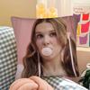 pc Millie Brown Stranger Pillow Case Fashion Square Pillowcase Bedroom Sofa Room Ins Decoration Leisure