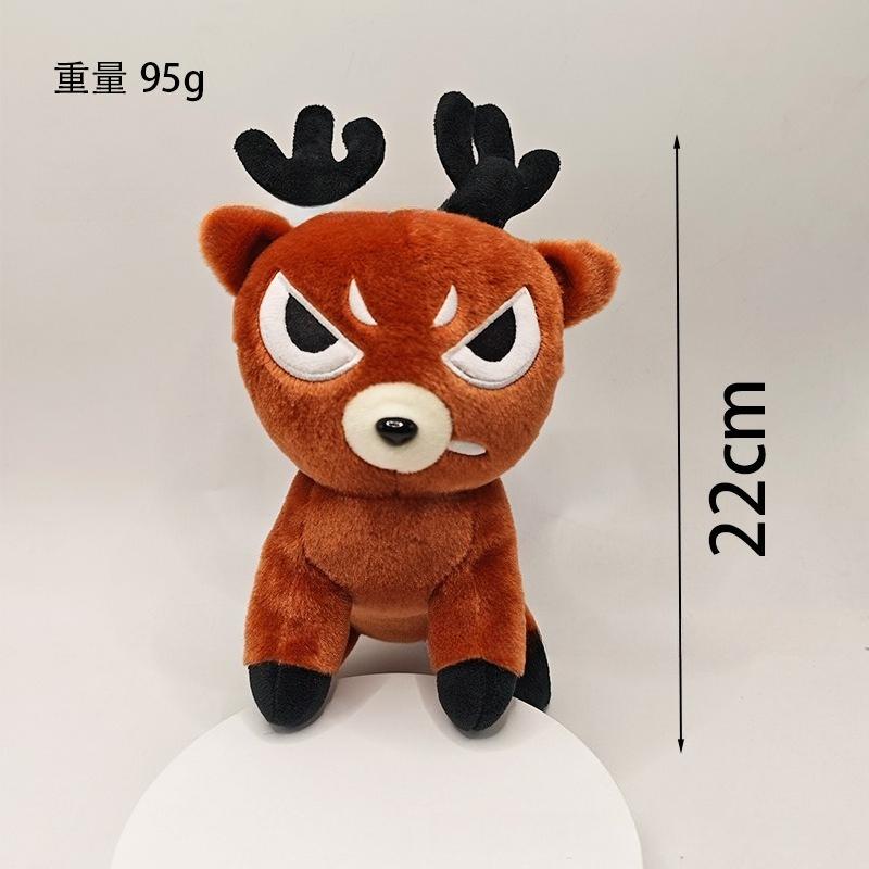 New 99 Nights in The Forest Plush Toy Deer Stuffed Animal Doll Cute Anime Game Peripherals Room Decoration Birthday Gift for Fan