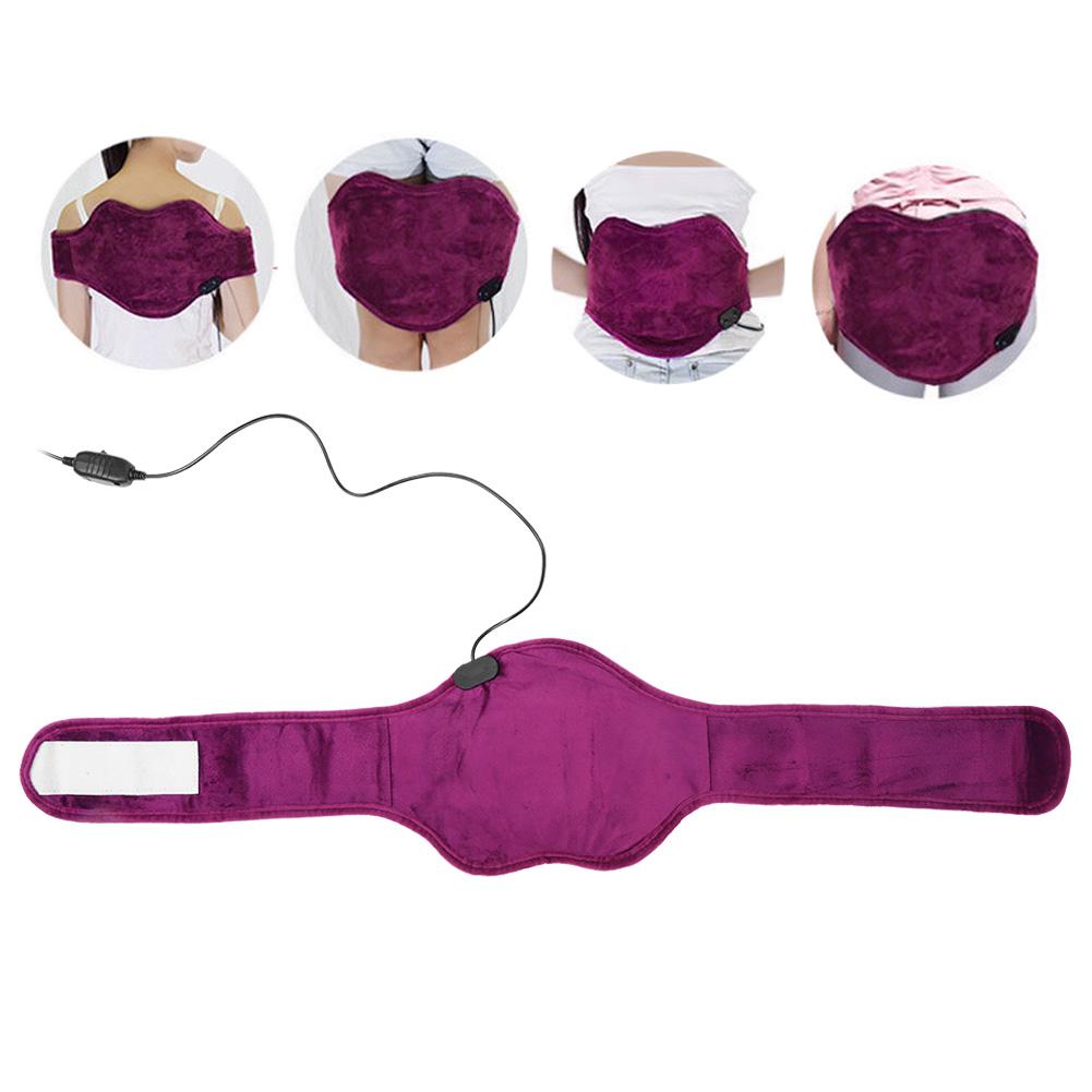 Electric USB Adjustable Moxa Waist Uterus Warmer Heater Brace Support Massage Pad