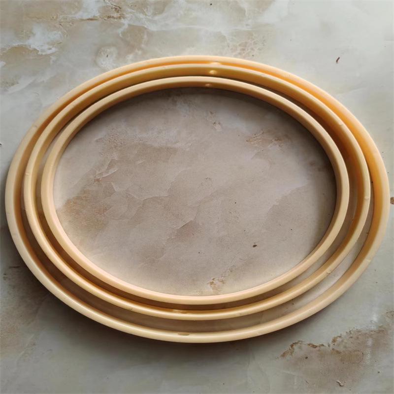Round Bamboo Weaving Hoop: Handmade Dream Catcher Wind Chime Frame for Kindergarten Use