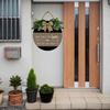 God Bless This Home And All Who Enter Wooden Hanging Signs Porch Wall Decor,Welcome Wood Plaque Sign Wreath for Home Front Door Living Dining Room