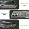 For iPhone 16 Pro Case Compatible with MagSafe PC+TPU Phone Cover with Kickstand