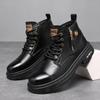 New Chelsea High Quality Male Casual Ankle Boots Genuine Leather Mens Shoes High-top Fashion Waterproof Motorcycle Boots Oxfords