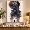 Bleach anime Custom Name Text 5D Diamond Painting Kit DIY Full Drill Diamond Art Decoration