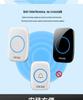 Elderly-Friendly Waterproof Wireless Doorbell with Long-Range, Two Receivers, and Wall-Penetration Capability