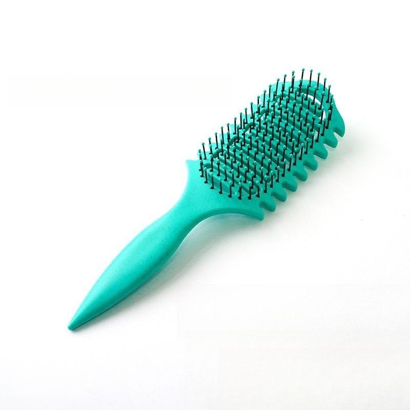 Bouncing Comb, Hollow Massage Comb, Cross-border Comb, Hair Dryer, Two-in-one, for Straightening and Fluffy Curling Hair