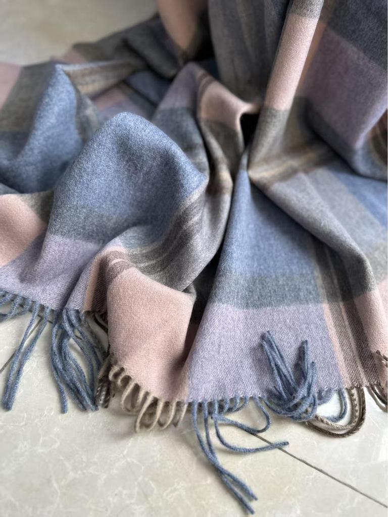 Gezellige Wol Ruit Sjaal