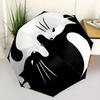 1pc Cat YinYang Automatic Open/Close Umbrella with One Touch Button,, Windproof Design   Lightweight Portable Umbrella for Women & Men6020